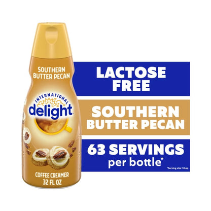 International Delight Southern Butter Pecan Liquid Coffee Creamer 32oz (946ml)