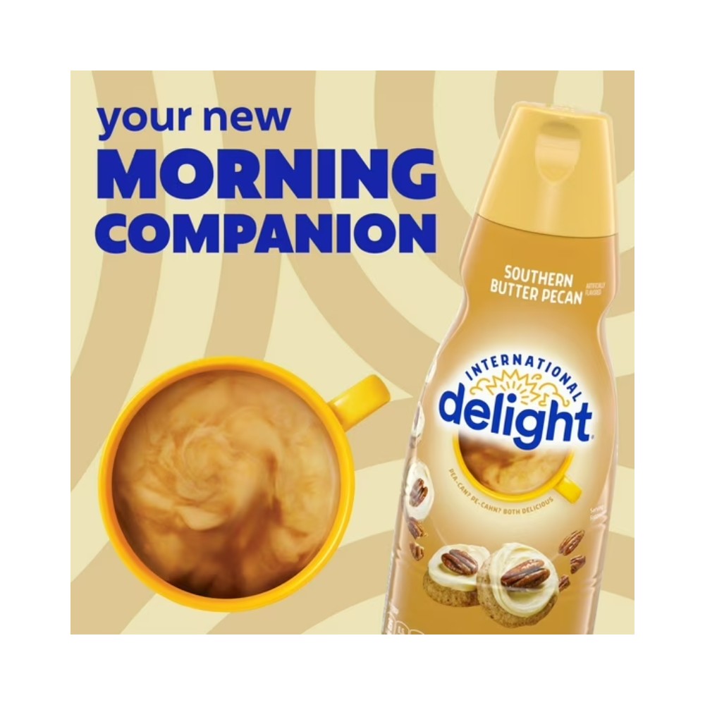 International Delight Southern Butter Pecan Liquid Coffee Creamer 32oz (946ml)