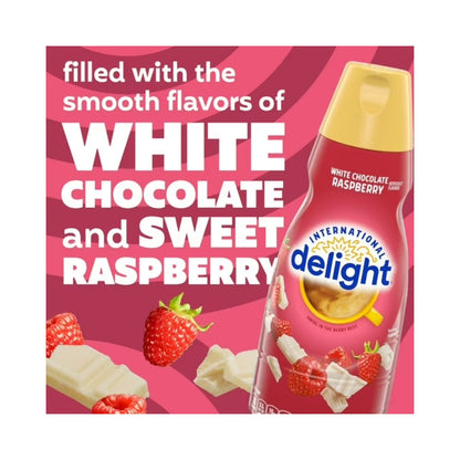 International Delight White Chocolate Raspberry Liquid Coffee Creamer 32oz (946ml)