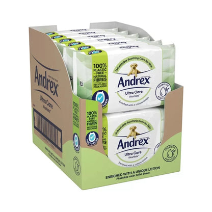 Andrex Ultra Care Wipes 36's - Pack of 12