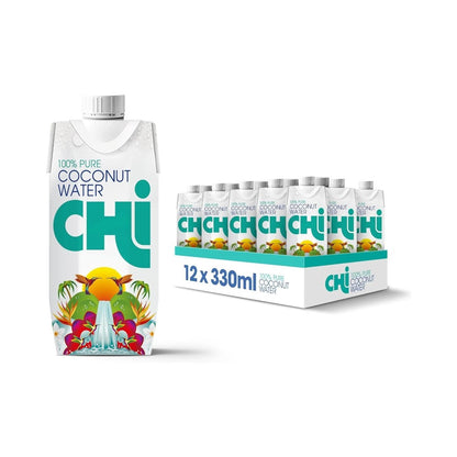 CHI Organic Pure Coconut Water 330ml - Pack of 12