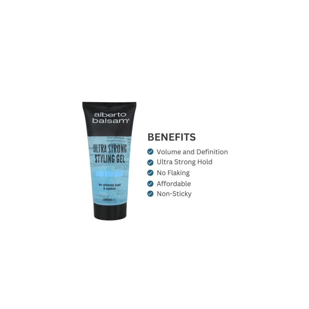 Alberto Balsam Utra Strong Styling Gel 200ml