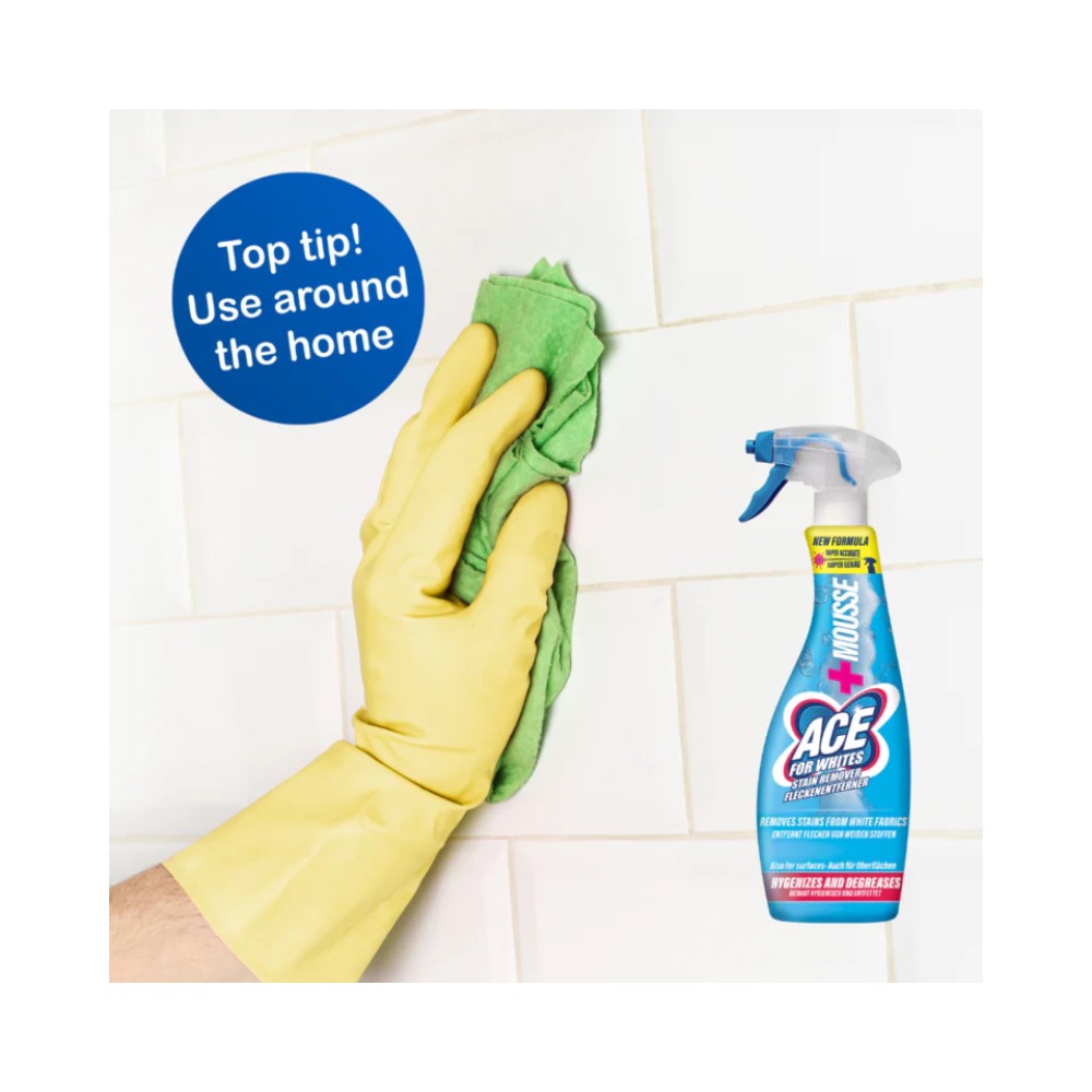 ACE for Whites Mousse Stain Remover Spray 700ml