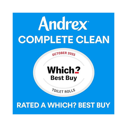 Andrex Complete Clean Toilet Tissue Rolls 4's