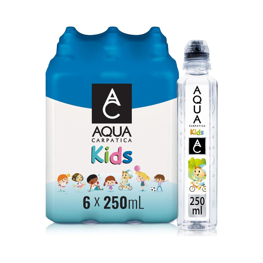 Aqua Carpatica Kids Still Natural Mineral Water Bottles 250ml - Pack of 6