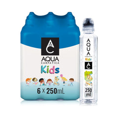 Aqua Carpatica Kids Still Natural Mineral Water Bottles 250ml - Pack of 6