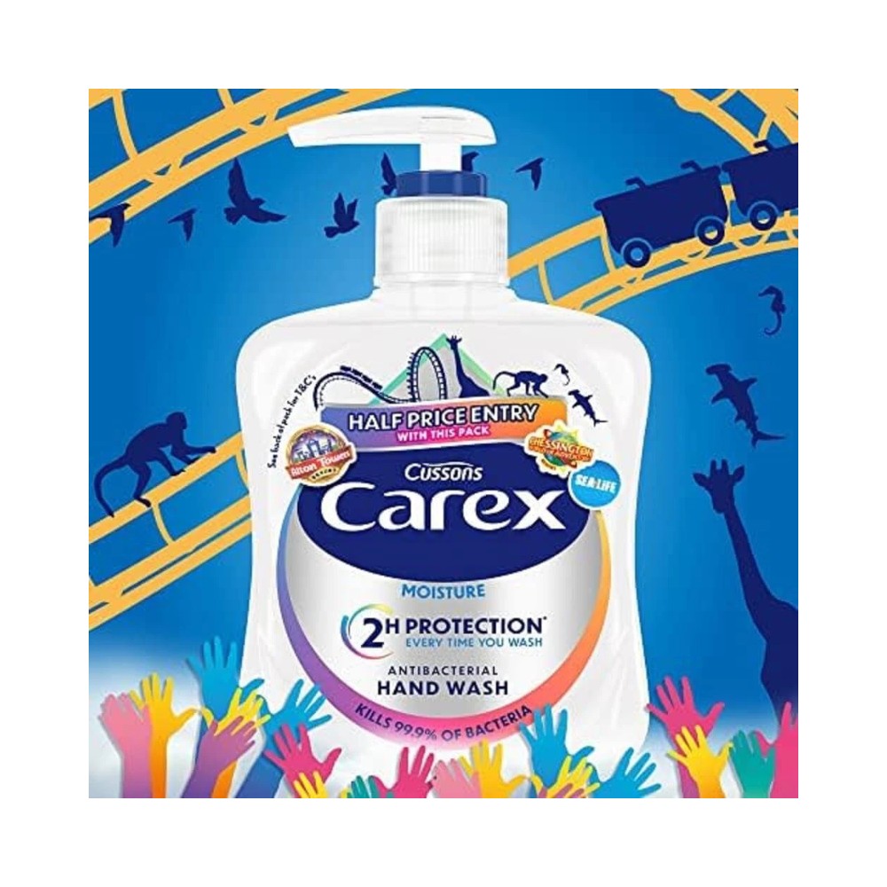 Carex Moisture Antibacterial Handwash 250ml