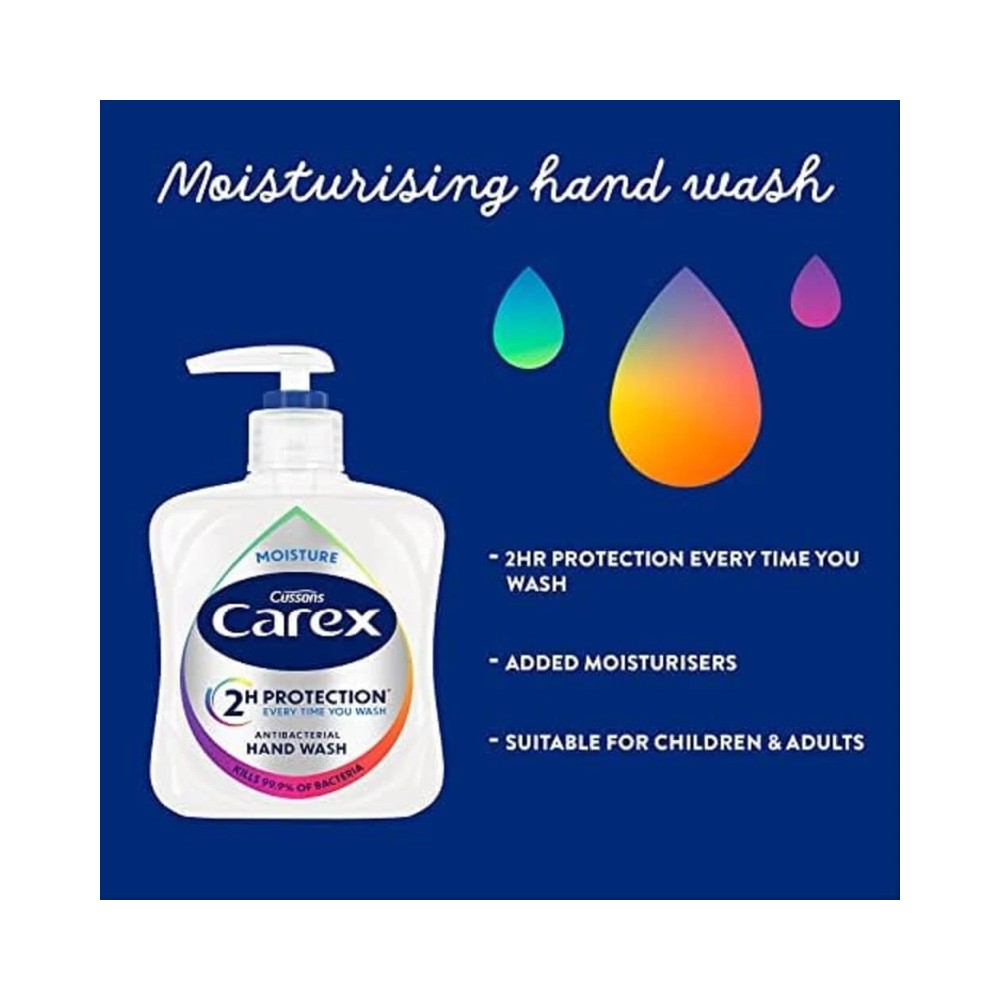 Carex Moisture Antibacterial Handwash 250ml