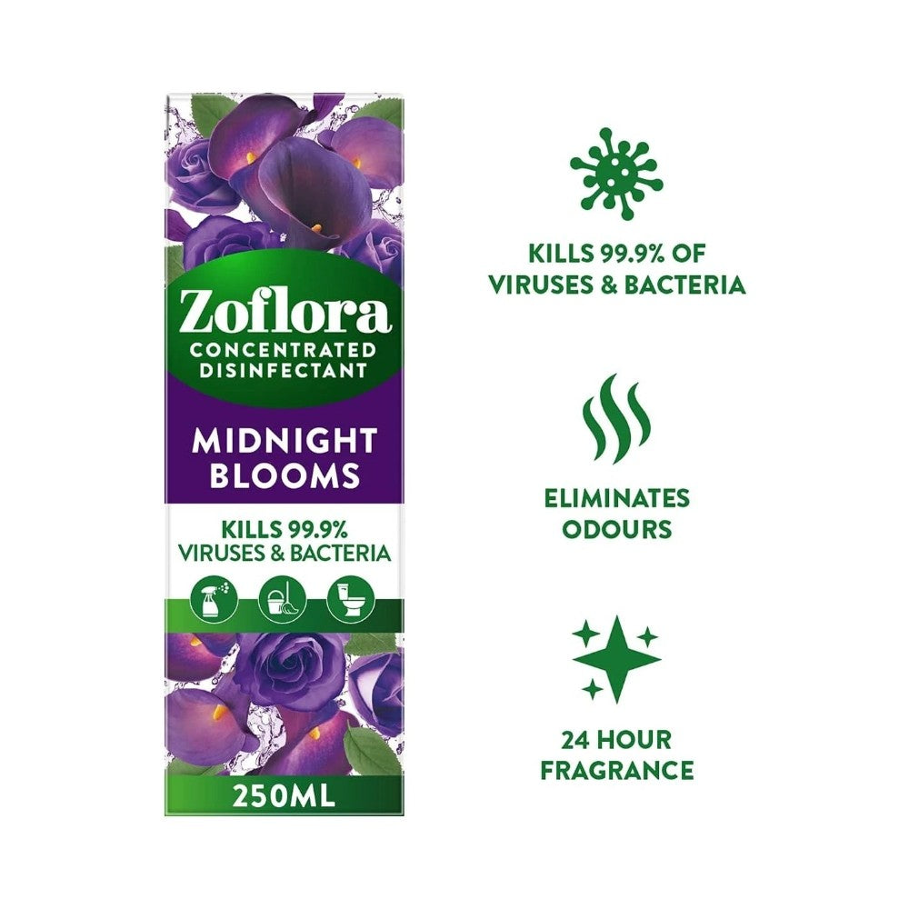 Zoflora Midnight Blooms Multipurpose Disinfectant Spray 250ml