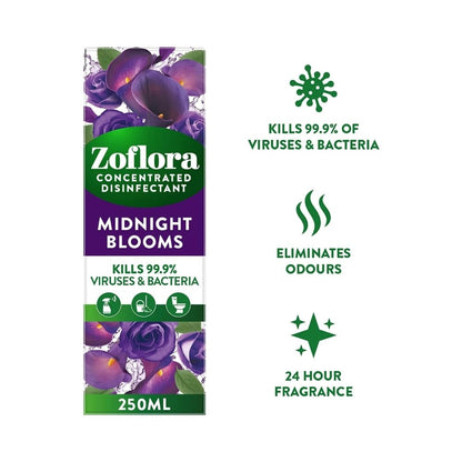 Zoflora Midnight Blooms Multipurpose Disinfectant Spray 250ml