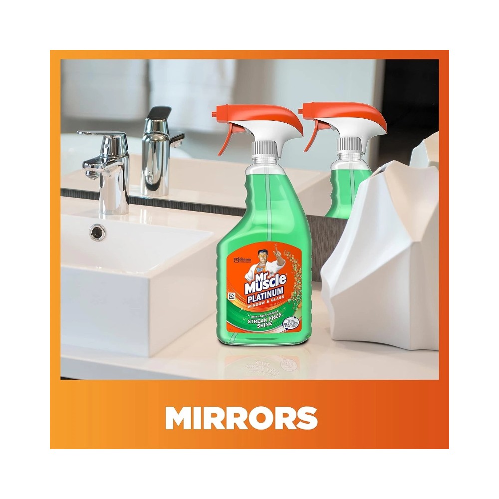Mr Muscle Platinum Window & Glass Cleaner Spray 500ml