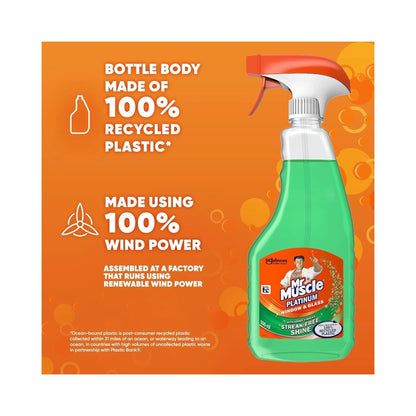 Mr Muscle Platinum Window & Glass Cleaner Spray 500ml