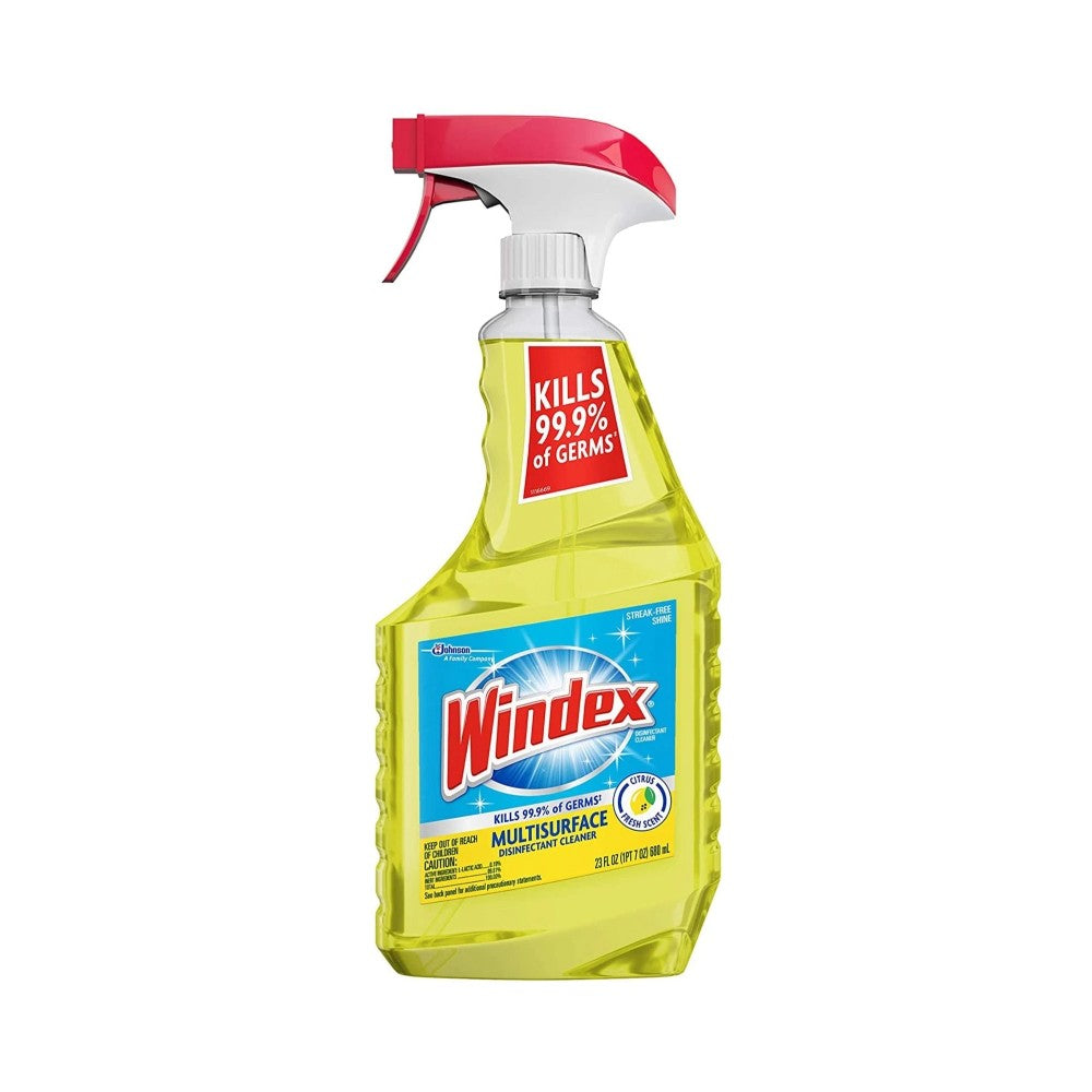 Windex Citrus Fresh Scent Multi Surface Disinfectant Cleaner Spray 23oz (680ml)