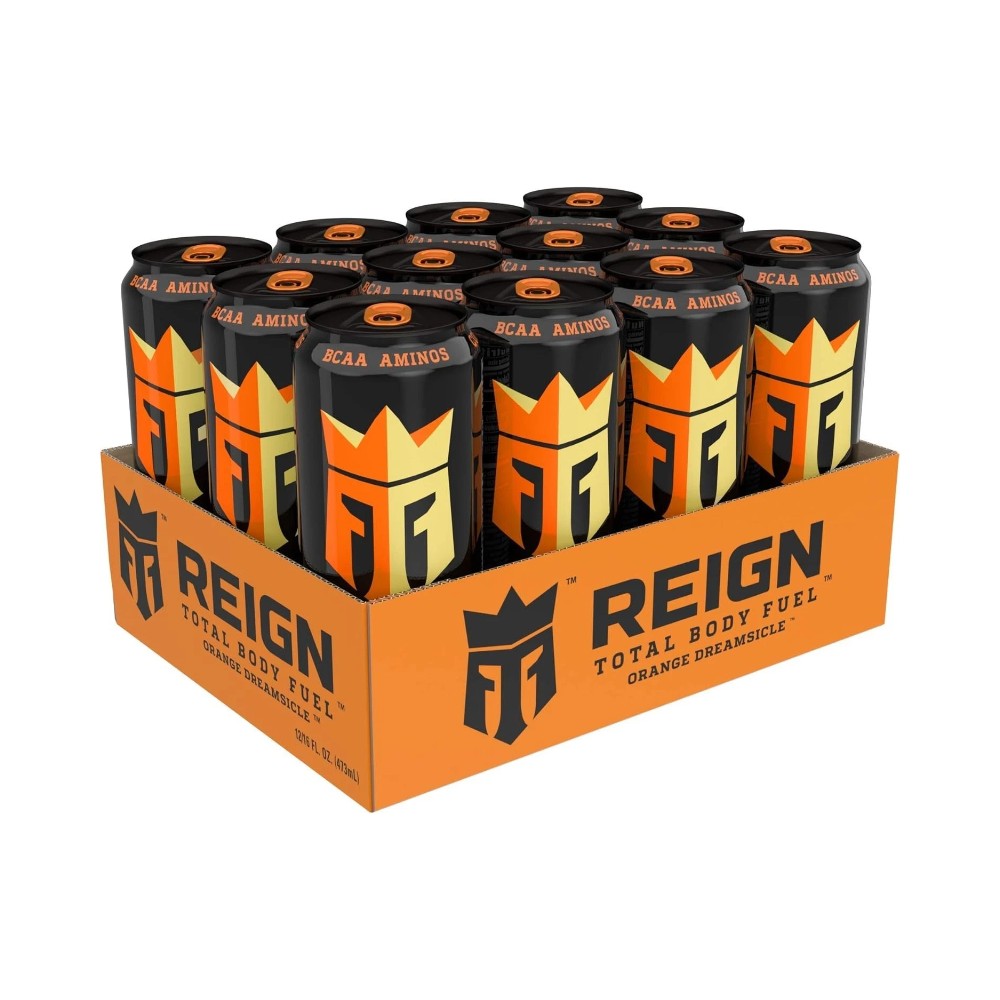 Reign Orange Dreamsicle Zero Sugar Energy Drink Cans 16oz (500ml) - Pack of 12