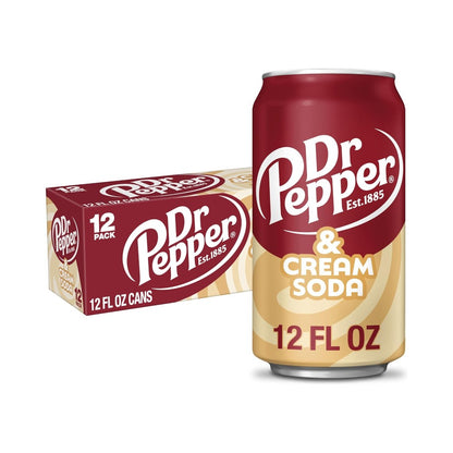 Dr Pepper Cream Soda Cans 12oz (355ml) - Pack of 12