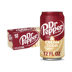 Dr Pepper Cream Soda Cans 12oz (355ml) - Pack of 12