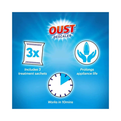 Oust Descaler All Purpose Powerful Limescale Remover Sachets 3's