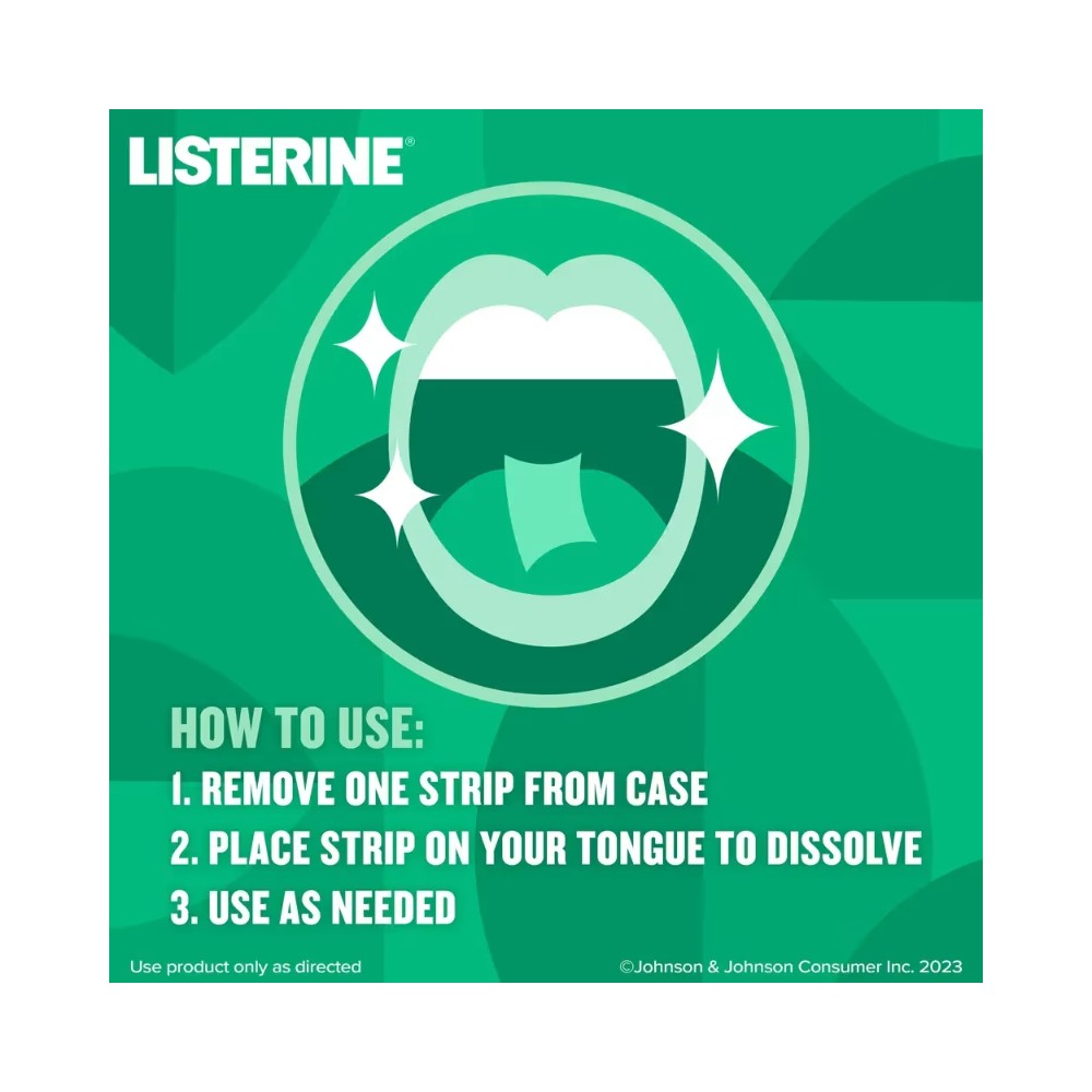 Listerine Freshburst Pocketpaks 72 Breath Strips