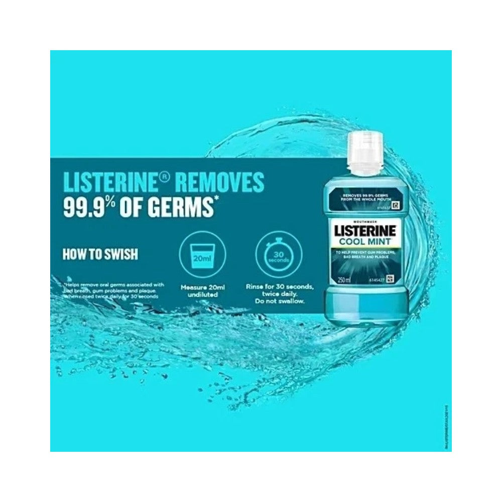 Listerine Coolmint Antibacterial Mouthwash 250ml