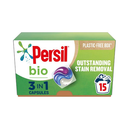 Persil Bio 3 in 1 Laundry Detergent Capsules - 15 Washes