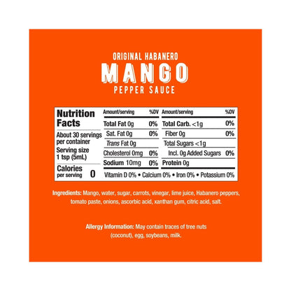 Melinda's Original Mango Habanero Hot Pepper Sauce 5oz (148ml)