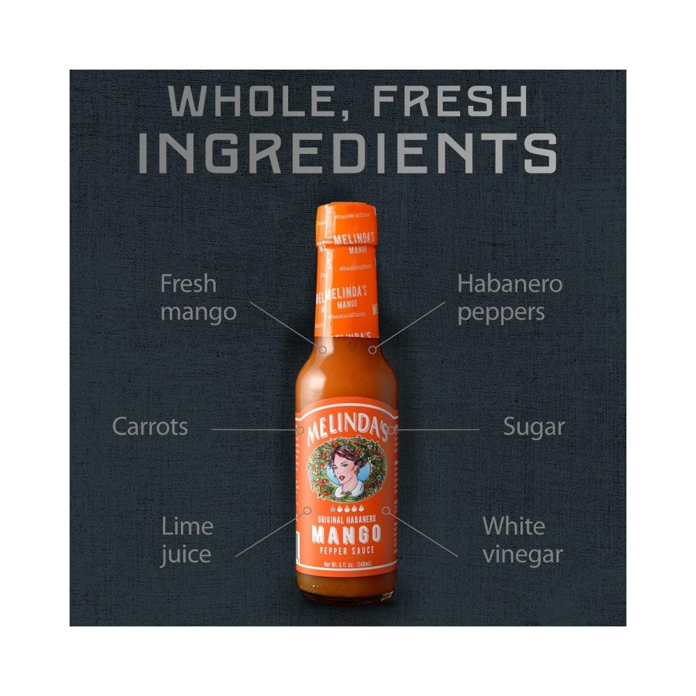 Melinda's Original Mango Habanero Hot Pepper Sauce 5oz (148ml)