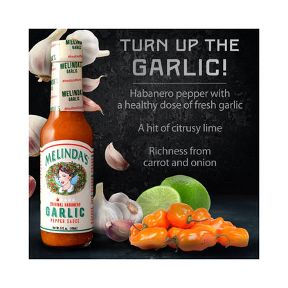 Melinda's Original Habanero Garlic Pepper Sauce 5oz (148ml)