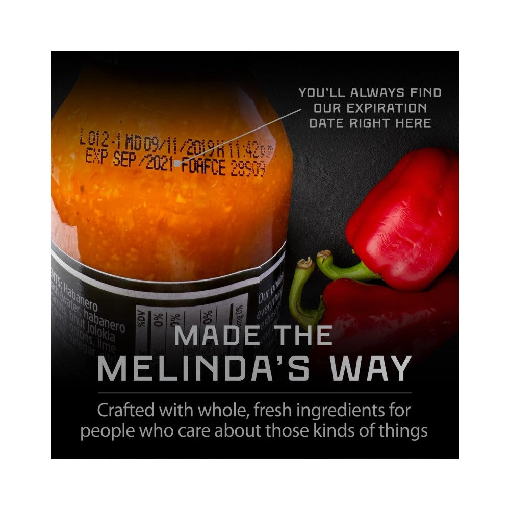 Melinda's Extra Hot Habanero Pepper Sauce 5oz (148ml)