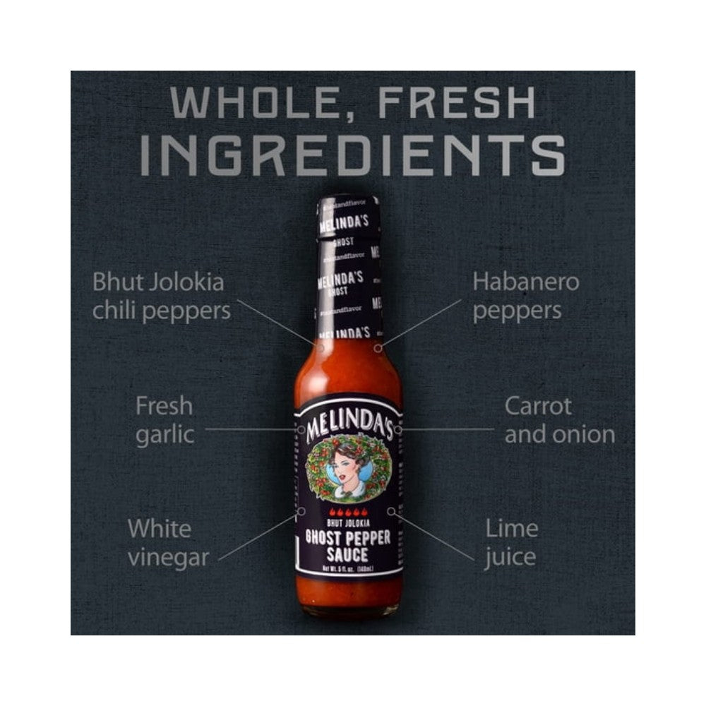 Melinda's Bhut Jolokia Ghost Pepper Sauce 5oz (148ml)