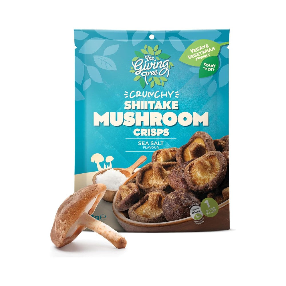 The Giving Tree Crunchy Shitake Mushroom Sea Salt Vacuum Fried Crisps 42g