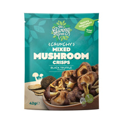 The Giving Tree Crunchy Mixed Mushroom Black Truffle Vacuum Fried Crisps 42g
