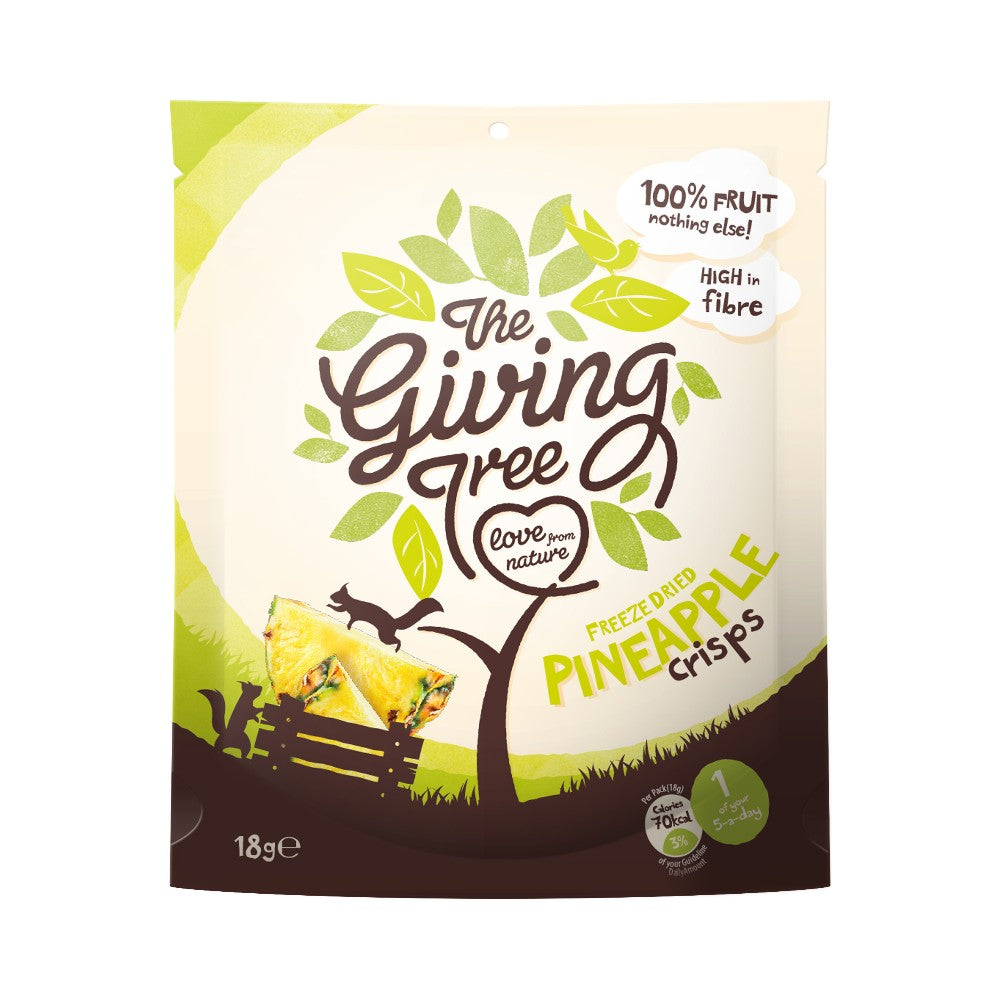 The Giving Tree Pineapple Freeze Dried Crisps 18g