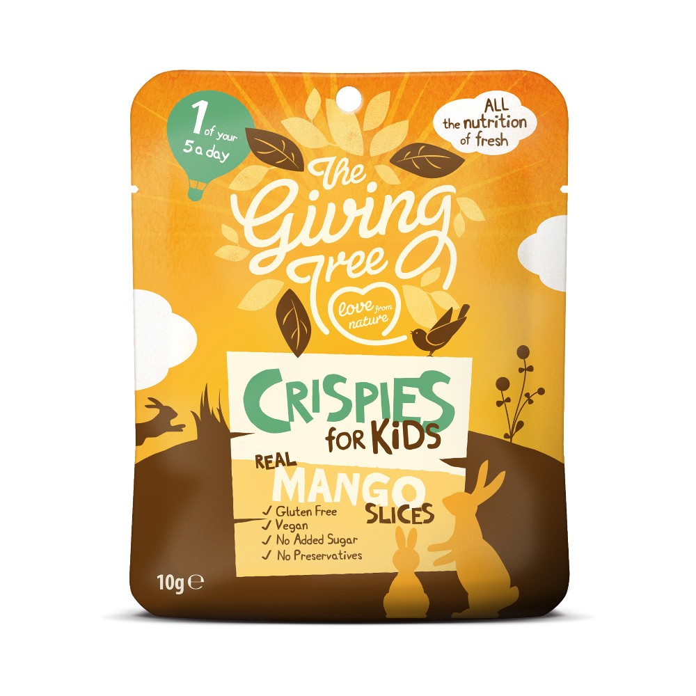 The Giving Tree Freeze Dried Crispies for Kids Real Mango Slices 10g