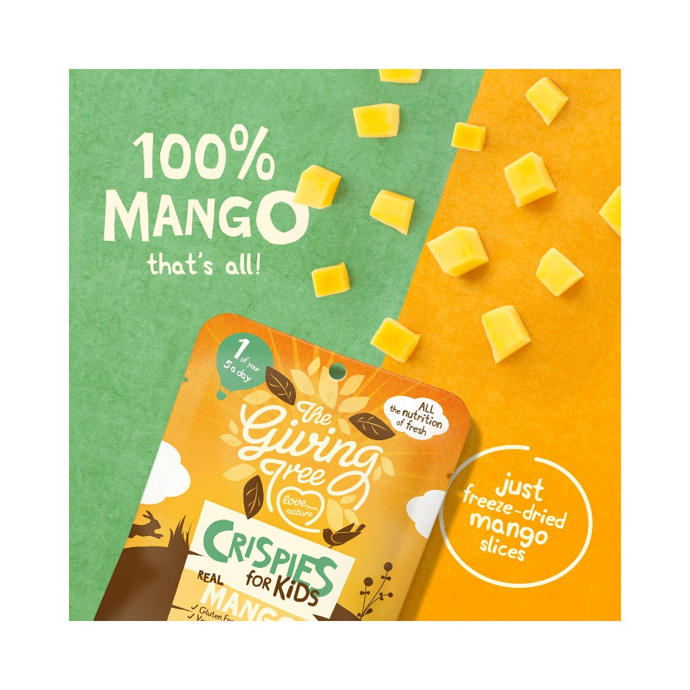 The Giving Tree Freeze Dried Crispies for Kids Real Mango Slices 10g