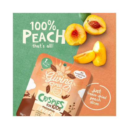 The Giving Tree Freeze Dried Crispies for Kids Real Peach Slices 10g