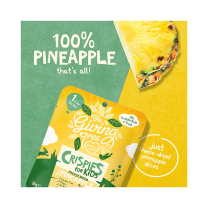 The Giving Tree Freeze Dried Crispies for Kids Real Pineapple Slices 10g