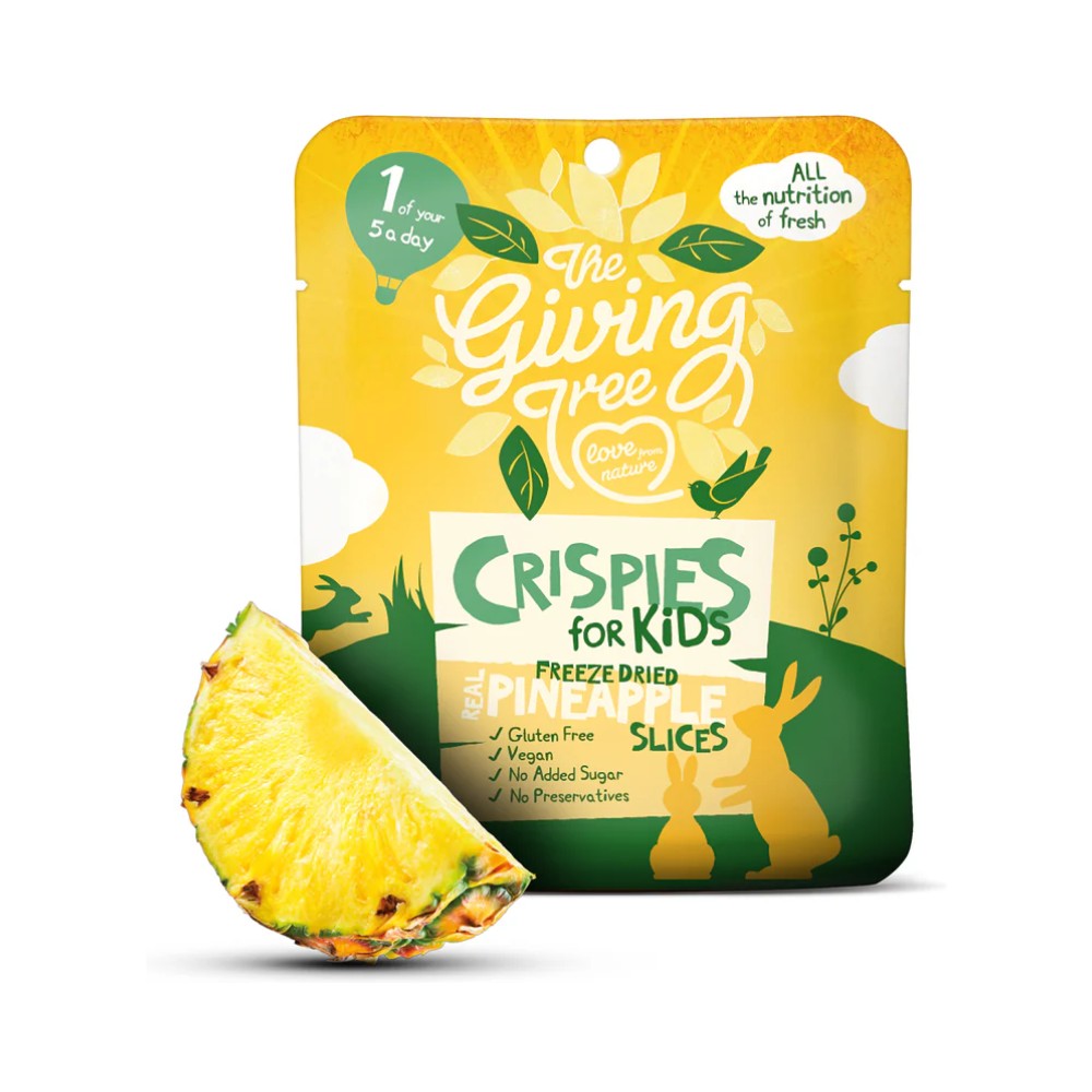 The Giving Tree Freeze Dried Crispies for Kids Real Pineapple Slices 10g