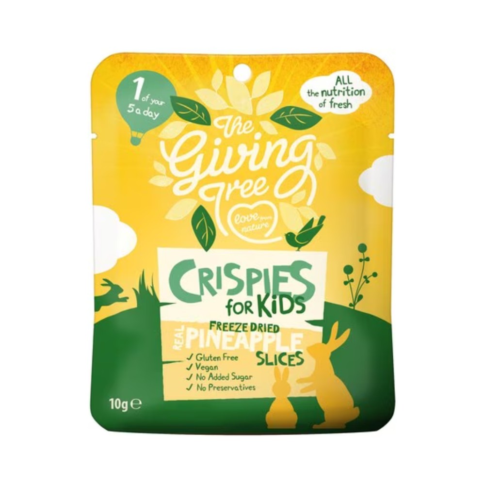 The Giving Tree Freeze Dried Crispies for Kids Real Pineapple Slices 10g