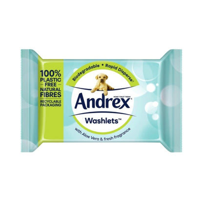 Andrex Aloe Vera Washlets Flushable 36's - Pack of 12