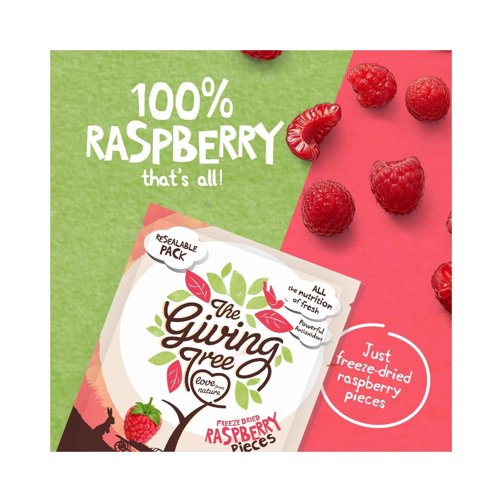 The Giving Tree Raspberry Freeze Dried Pieces 100g