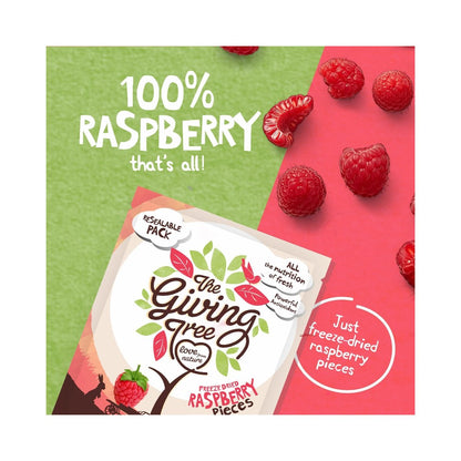 The Giving Tree Raspberry Freeze Dried Pieces 100g