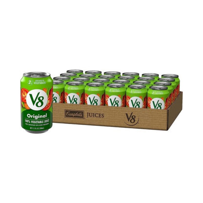 V8 Original 100% Vegetable Juice Cans 11.5oz (340ml) - Pack of 24
