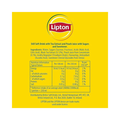 Lipton Peach Ice Tea Bottle 1.25L