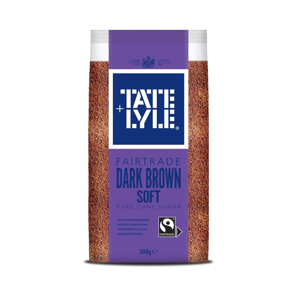 Tate & Lyle Fairtrade Dark Brown Soft Pure Cane Sugar 500g