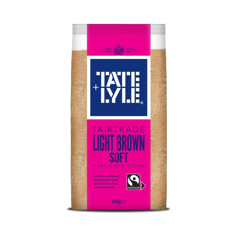 Tate & Lyle Fairtrade Light Brown Soft Pure Cane Sugar 500g