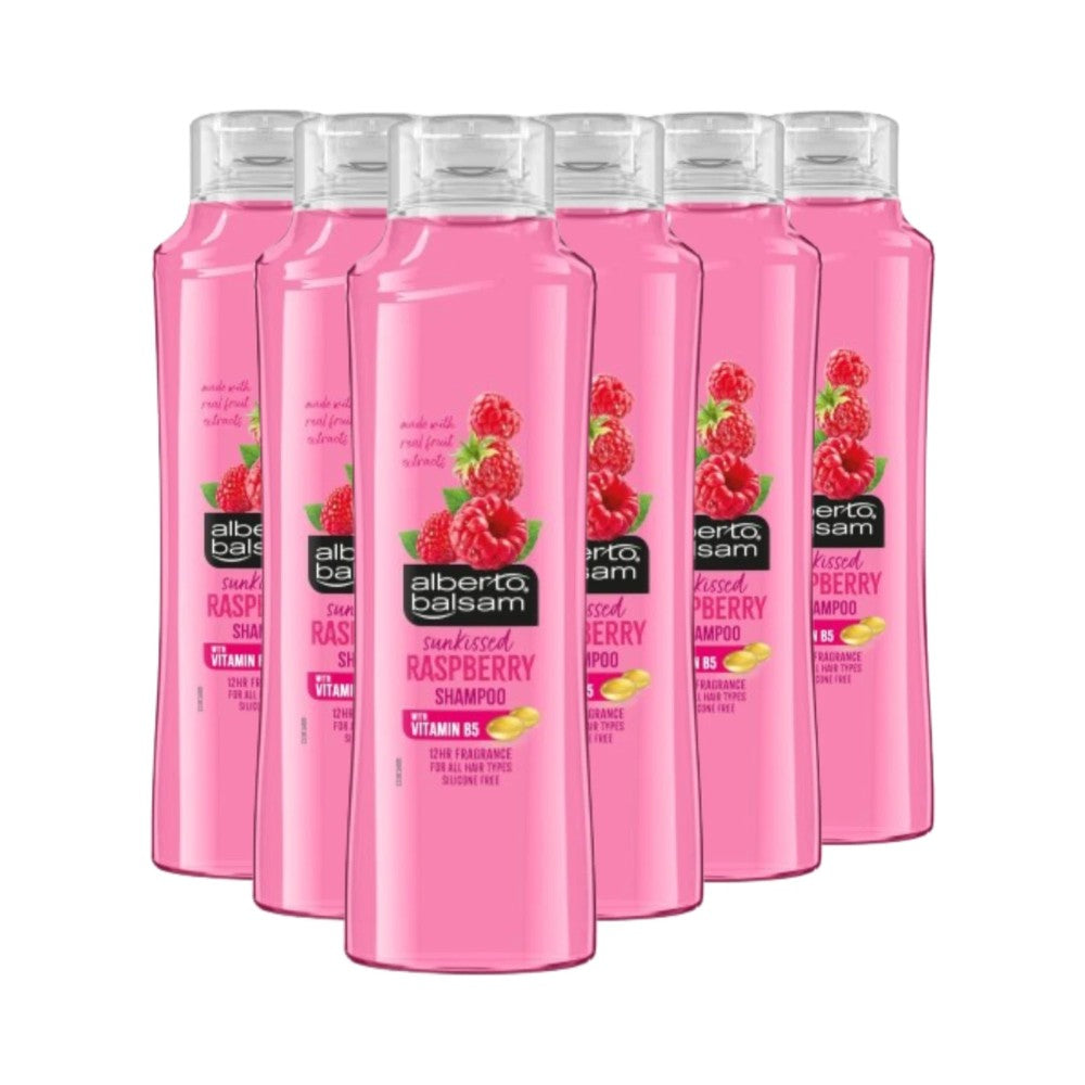 Alberto Balsam Sunkissed Raspberry Shampoo 350ml - Pack of 6