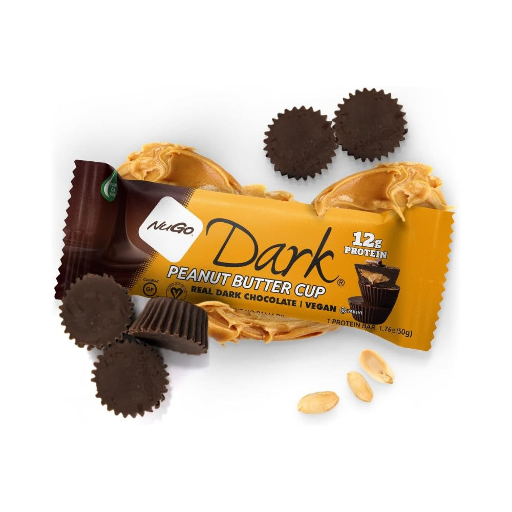 NuGo Dark Chocolate Peanut Butter Cup Protein Bar 1.76oz (50g)