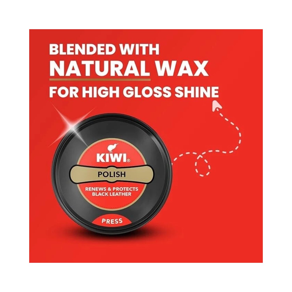 Kiwi Shoe Polish 40g - Black Leather