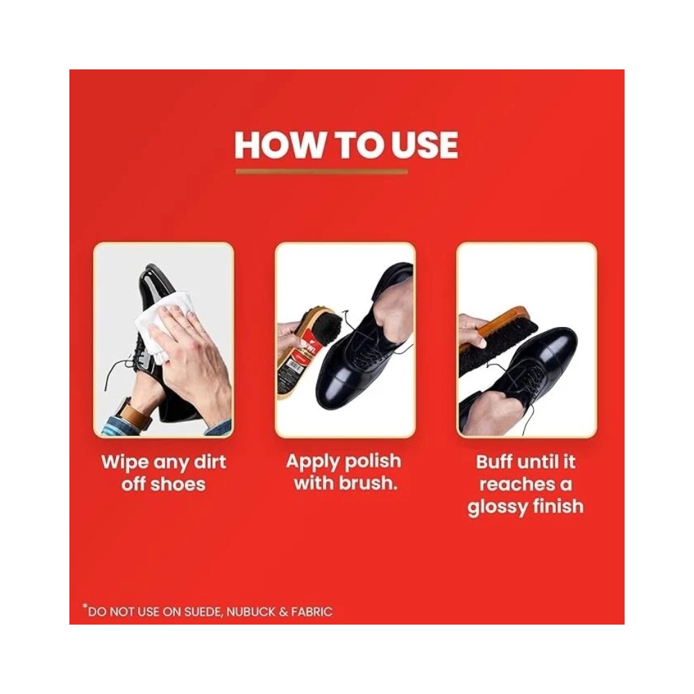 Kiwi Shoe Polish 40g - Black Leather