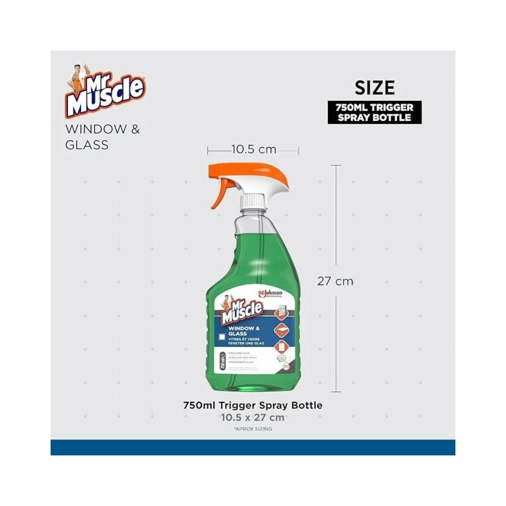 Mr Muscle Platinum Window & Glass Cleaner Spray 750ml